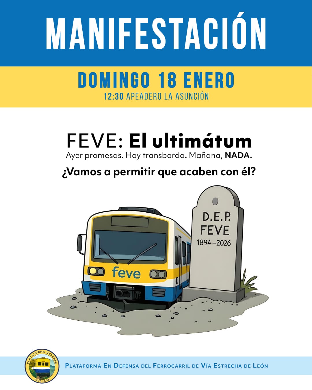 Nueva convocatoria en Defensa de FEVE